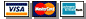Logos de Visa, Master Card y American Express